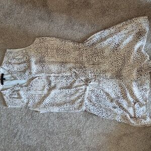 Animal Print Lined Romper